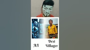 Desi Villager vs AI – Who Reacts Better to Online Hate? 🤖😂 #shorts
