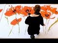 Abstract floral acrylic Painting demo XL - Abstrakte florale Malerei XL -zAcheR-fineT