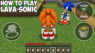 HOW TO PLAY LAVA SONIC in MINECRAFT REAL LAVA SONIC Minecraft GAMEPLAY REALISTIC Movie traps