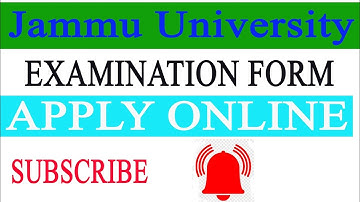 how to fill examination form University of Jammu #how to fill University of Jammu exam form