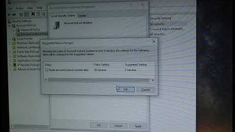 configuring a local security policies