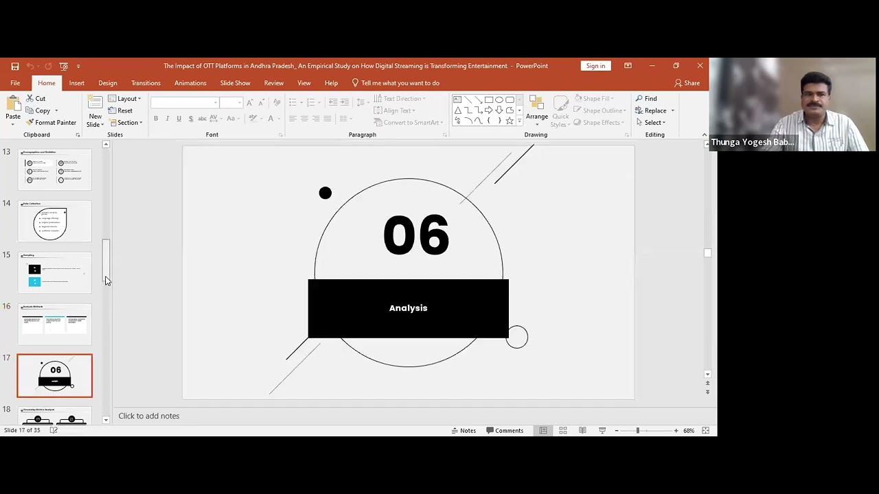 Global Nexus: Oral Presentation on The Impact of OTT Platforms in Andhra Pradesh