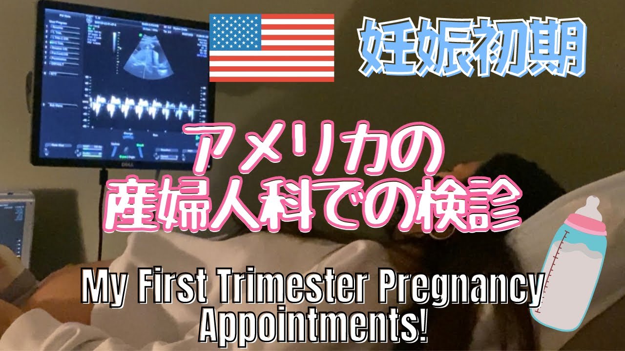 【妊娠初期】初めての検診で赤ちゃんをみる！| アメリカの産婦人科での検診の様子 | 7週からの検診 | エコーで心拍確認 | My First Few Prenatal Appointments
