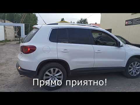 Видео: Выхлоп с попкорном Volkswagen Tiguan