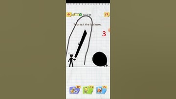 Draw 2 Save Stickman Puzzle Level 35: Protect the Balloon