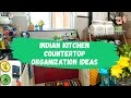 Indian Kitchen Countertop Organization Ideas | Rental Kitchen Organization & Decor