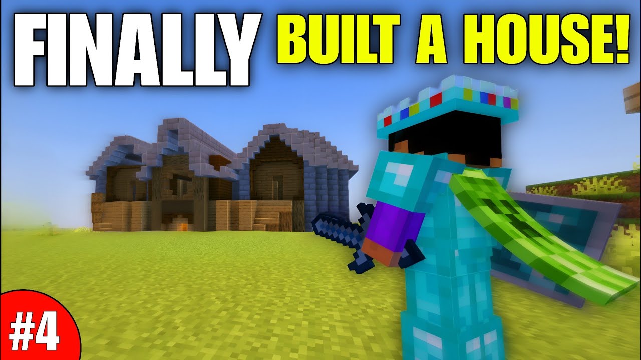 Minecraft Survival series 🔥 EP - 4 | HINDI | Finally aaj ghar ban gaya ...