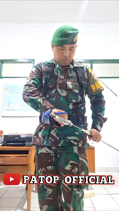HUNUS PEDANG DAN SARUNGKAN PEDANG || TUTORIAL #shorts #videoshorts #ppm #tni #tniad
