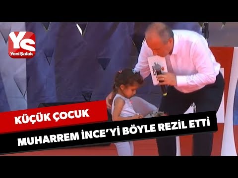 Muharrem İnce çocukla şov yapmak isterken böyle rezil oldu!