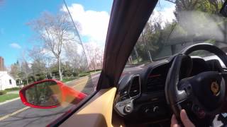 458 ehaust burbles casual driving -