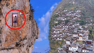 Удивительные китайцы, живущие на скалах | Самая опасная сельская жизнь