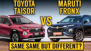 Toyota Taisor Vs Fronx | What's different in Taisor? | Maruti suzuki fronx vs toyota taisor 2024