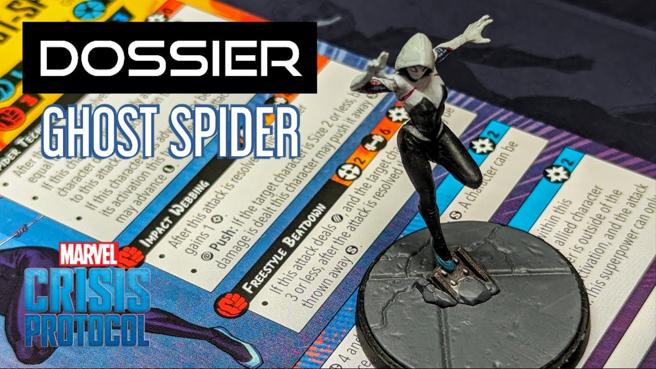 Marvel Crisis Protocol Dossier Ghost Spider - YouTube