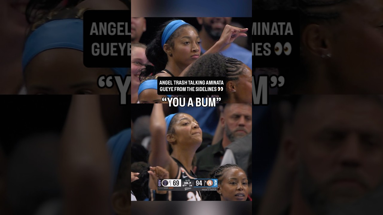 Angel was HYPED for Madina Okot's and-1, and made sure to let Gueye hear it 😳
