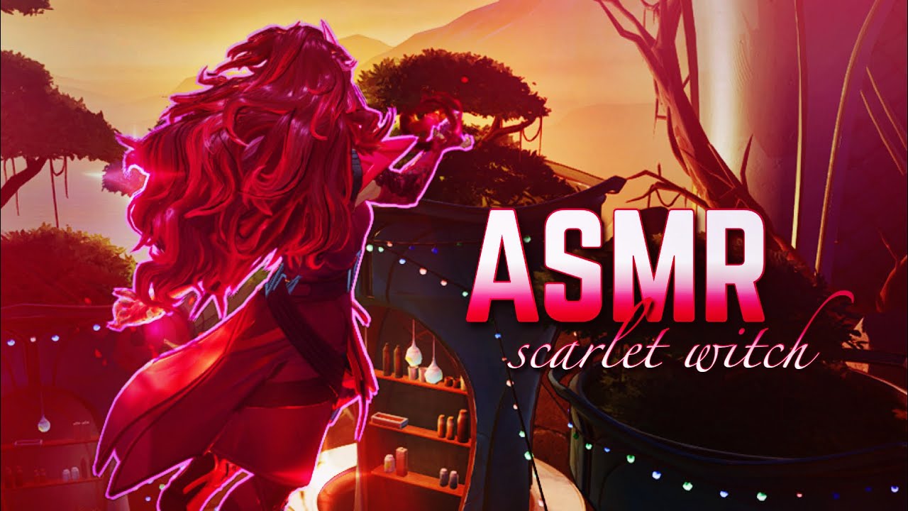 ♡ learning scarlet witch in asmr! ⋆ ˚｡⋆୨୧˚ marvel rivals asmr ❤️‍🔥 ☽˚｡⋆.