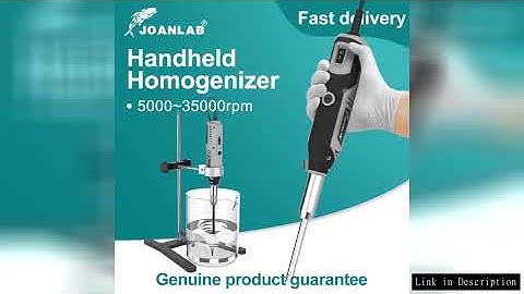 JOANLAB 220V Handheld High-speed Homogenizer Dispersion Emulsifier Laboratory Cell Tissue Crusher Mi