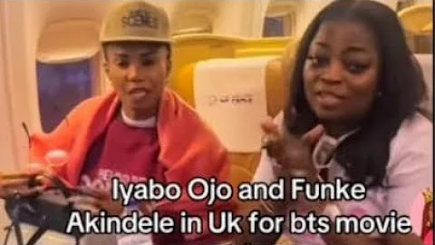Iyabo Ojo and Funke Akindele and others touch down London for Behind the scene 