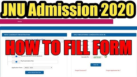 How to fill JNU ONLINE Application 2020| how to fill jnu form 2020 | Jnu admission | Jnu Entrance Ex