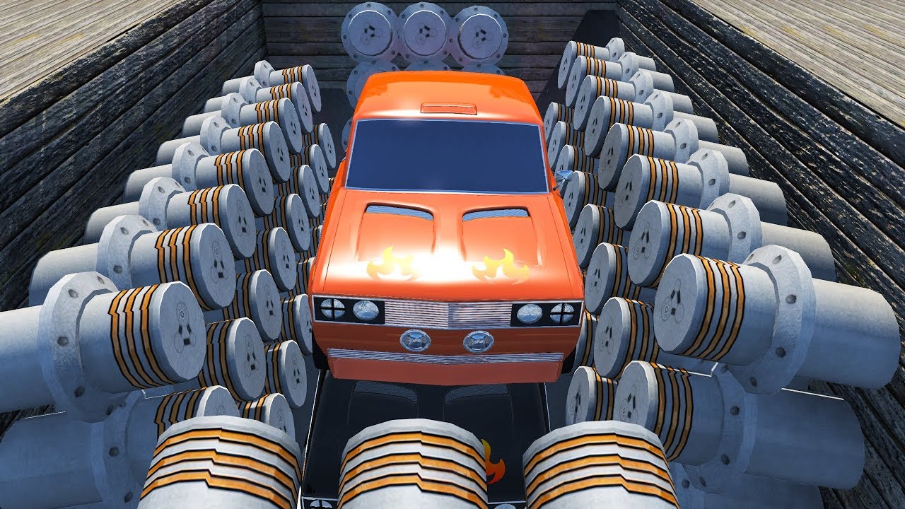 Beamng Drive Hydraulic Press Crushes Cars 8