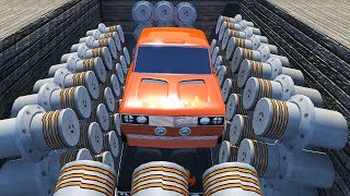 Beamng drive - Hydraulic Press Crushes Cars #8