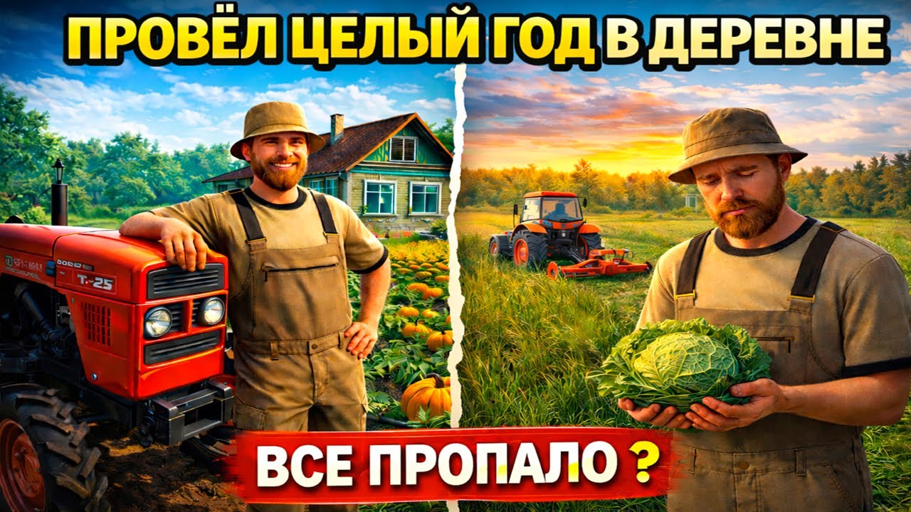БРОСИЛ ВСЕ И УЕХАЛ ЖИТЬ В ДЕРЕВНЮ... ВСЕ ПОШЛО НЕ ПО ПЛАНУ | FARMING SIMULATOR 25