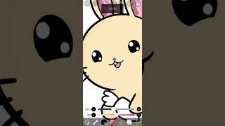 Cute Bunny Drawing in IbisPaint X ✨ | Digital Art Speedpaint #bunnyart #ibispaintx'