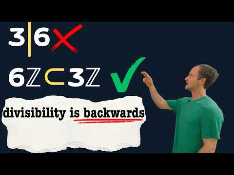 your teacher taught you divisibility backwards