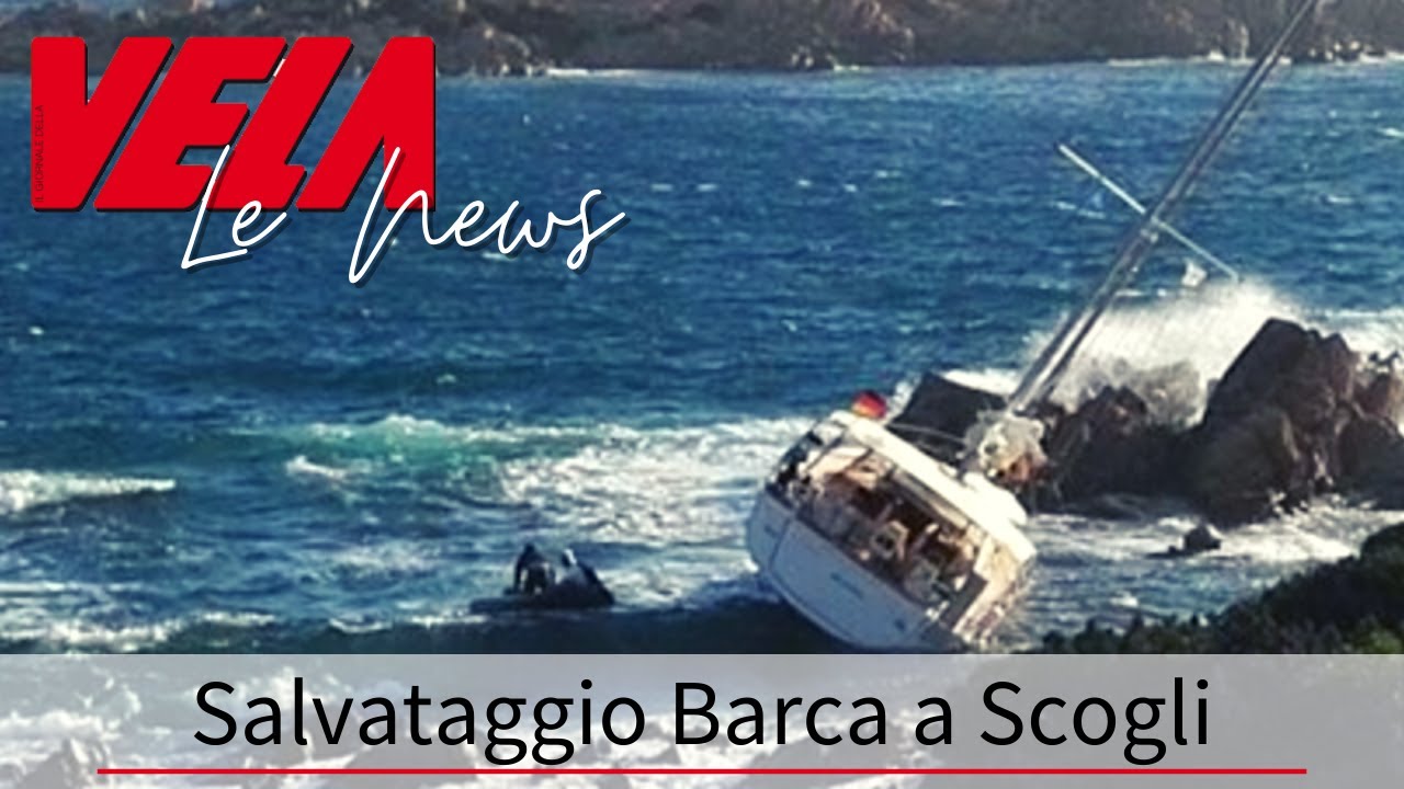 Alberto Rudi cattura su video la barca che sta andando a scogli e il recupero del rimorchiatore