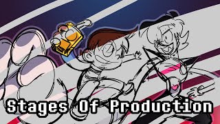 Stages of Production (Frisk vs Mettaton)