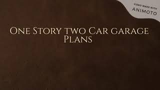 Build One Story Garage/2 Car Garage Blueprints Information