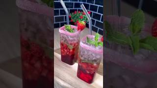 آبمیوه یخی recipe food chef فودتایمکافه  Ice strawberry juice