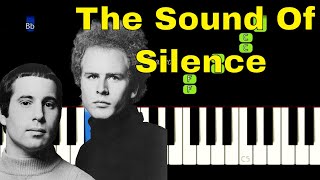 Video thumbnail of "The Sound Of Silence - Simon & Garfunkel Easy Piano Tutorial"