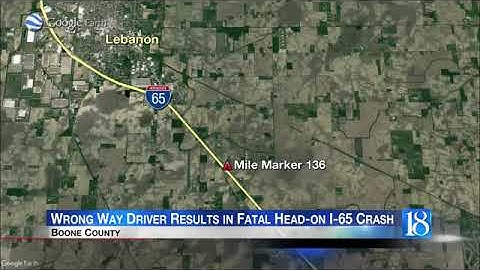 Driver going wrong way on I-65 causes fatal crash near Lebanon