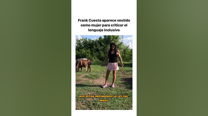 Frank Cuesta y el "linguaje inclusivo"