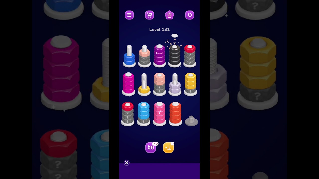 Nut Sort Level 131 Walkthrough | Nuts Sort Level 131