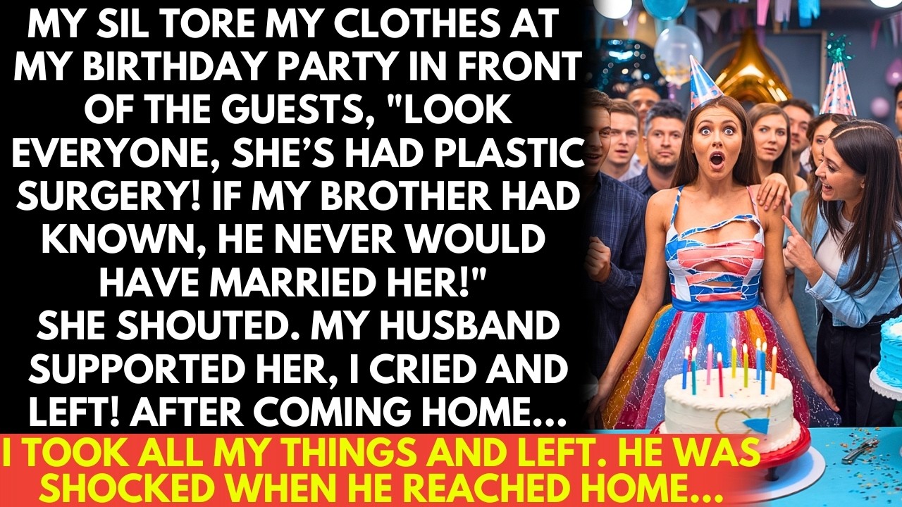 On my birthday, My SIL tore my dress, 