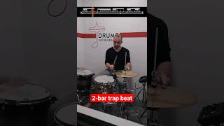 2-bar Trap beat 🥁🎶.   #drums #trapbeat #ead10 #drumlessons