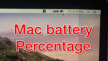 How to show battery percentage on MacBook Pro/ Air in the menu bar.