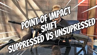 Point of impact shift for suppressed vs unsuppressed .308 & 5.56
