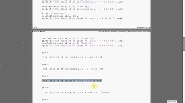 Limits in Matlab using the symbolic math toolbox