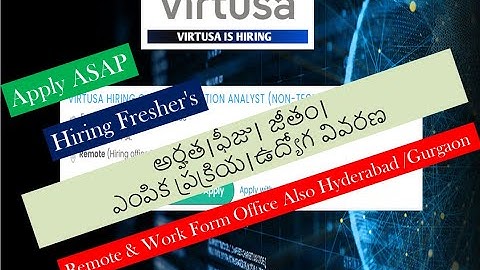 VIRTUSA CONTENT CURATION ANALYST Recruitment