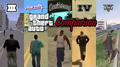 SBS Comparison of GTA games (GTA3 vs VC vs SA vs IV vs V)