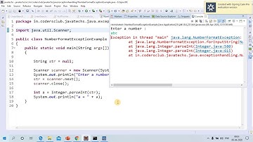 NumberFormatException