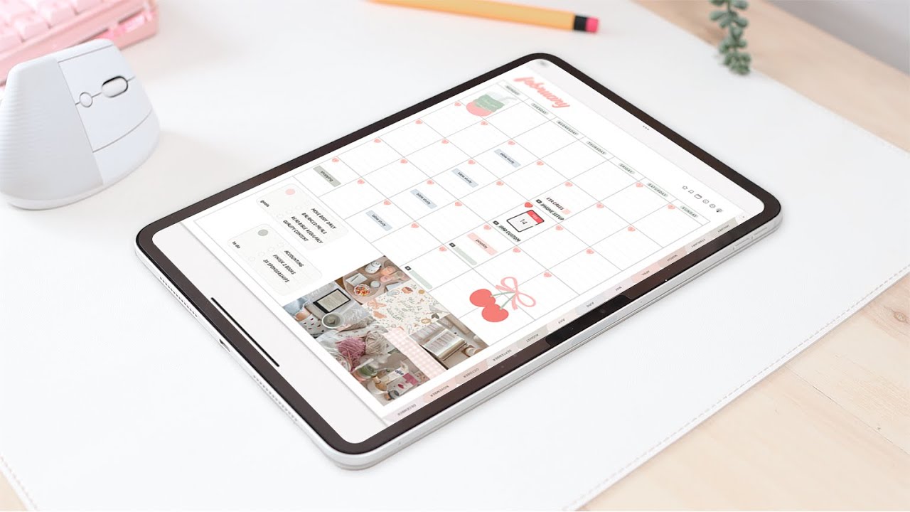 💕 Digital Planning on iPad | February Plan with me (+ free sticker pack ...