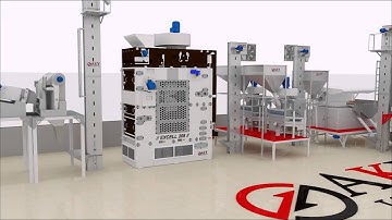 Sunflower Seed Cleaning Plant, Animation Video
