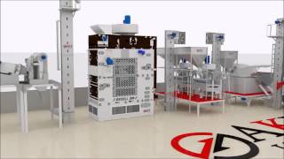 Sunflower Seed Cleaning Plant, Animation Video