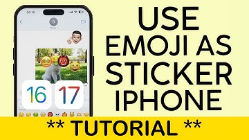 How to Use Emoji as Stickers on Messages iPhone iPad iOS 17 (2023)