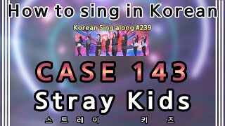 [Sing along Korean] CASE 143 – Stray Kids (스트레이 키즈) (tutorial/easy lyrics/pronounce/rom/han)