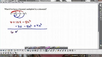 Algebra 1 Lesson 4.6 Multiplying Polynomials