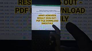 Indian Army agniveer result 2026 | Army agniveer result 2020 kab aayega #agniveerresult